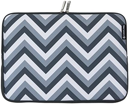 Caseling Neoprene Sleeve Pouch Case Bag for 13" - 13.3" Inch Laptop Computer. Designed to fit any laptop / Notebook / Ultrabook / Macbook with Display size 13"-13.3" inches. Like for Apple MacBook Air / MacBook Pro / Powerbook / iBook. ASUS Chromebook /Transformer Book / Flip / ROG / Zenbook. Acer Aspire, Dell Inspiron / Latitude / Notebook. HP Chromebook / Elitebook / Envy / Pavilion / Stream. Lenovo ThinkPad Edge / Flex / Yoga. Samsung / Toshiba Chromebook / Satellite. - Gray ZigZag
