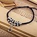 Snowman Lee Double Braided Rope Beads Vintage Cross Adjustable Pendant Necklace