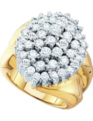 3.00CTW DIAMOND CLUSTER RING