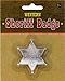 High Riding Western Party Silver Sherriff Badge Accessory, Metal, 1