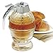 Norpro 1 Cup Glass Bee Hive Honey Syrup Dispenser Pot Jar with Trigger Stand