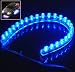 2 LED Linear Flexible Strip Lights Car Home Decorative Blue