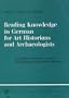 Reading Knowledge in German: A Course for Art Historians and Archaeologists