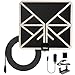 Xidomi TV Antenna 50 Miles Range HD Digital Indoor Antenna Amplified Flat HDTV Antenna with Stand - 10ft Coax Cable