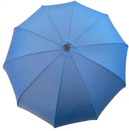 36" Manual Open & Close Bubble Long Umbrella for Wind and Rain Resistant - Blue