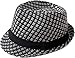 TAUT Unisex Fedora Hat Short Brim Sun Cap with Solid Color Band SM Black_Black