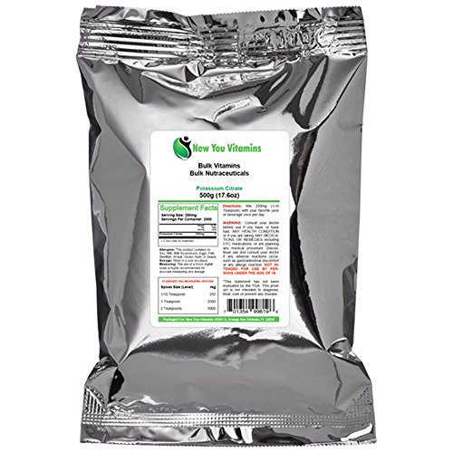 Potassium Citrate Powder By New You Bulk Vitamins 100% Pure Bulk Potassium Citrate Powder 1000g (1000 grams) 35.2oz (35.2 ounces) Potassium Citrate Powder By New You Bulk Vitamins 100% Pure Bulk Potassium Citrate Powder 1000g (1000 grams) 35.2oz (35.2 ounces)