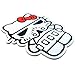 LEGEEON Hello Kitty Star Wars Stormtrooper Galactic Empire Soldier PVC Rubber 3D Touch Fastener Patch