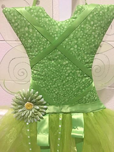 Green Polka Dot Tinkerbell Inspired Fairy Wing Tutu Hair Bow Holder Wall Decor