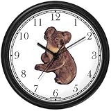 Koala Bear Animal Wall Clock by WatchBuddy Timepieces (Slate Blue Frame)