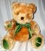 Vintage Beige/Velvet Sage Harrods Hand Puppet Teddy Bear
