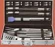 Stainless Steel 18-pc Barbecue Tool Set in Metal Case