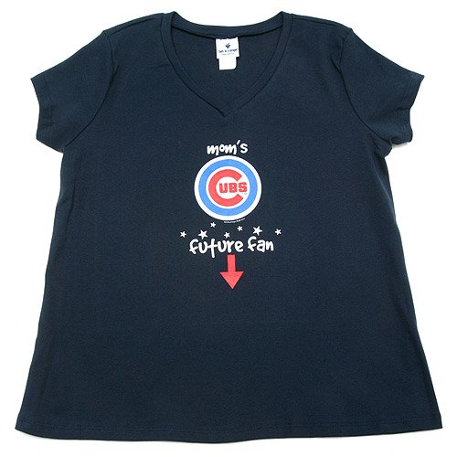 Chicago Cubs Mom's Future Fan Maternity T-shirt by Soft As A Grape