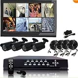 Q1C1 8 CH Channel H.264 Security Surveillance DVR IR Night Vision Camera System Kit. NO Hard Drive Installed Reviews
