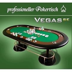 Pokertisch Vegas SE gr�n, 208 x 106 x 80 cm