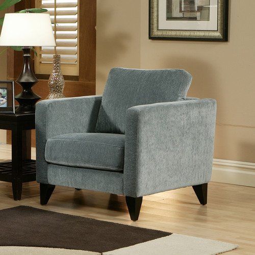 Bradford Leather Armchair Color Empire Smoke Cushion Fill