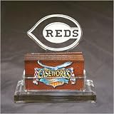Cincinnati Reds MLB Baseball Business Card Holder w/ Gift Box
