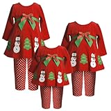 Bonnie Jean Baby/INFANT 12M-24M 2-Piece RED 'Snowboy-Snowgirl' APPLIQUE Special Occasion Christmas Holiday Tunic-Dress/Legging Set