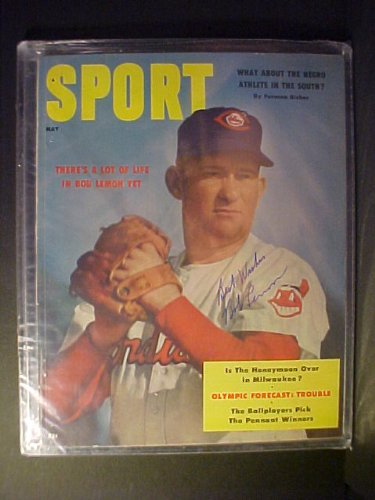 Bob Lemon Cleveland Indians Autographed May 1956 Sport Magazine