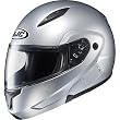 HJC Metallic Men's CL-MAX II Bluetooth On-Road Motorcycle Helmet - CR Silver