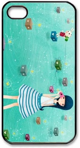 A few Meters of Comic PC Material Black Case for iPhone 4/4S