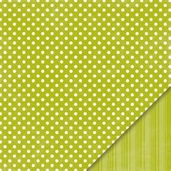 Echo Park Dots & Stripes Metropolitan Leaf Small Dots - Scrapbookingpapier