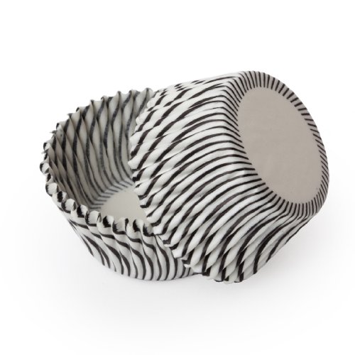 Dress My Cupcake Standard Pisa Black Cupcake Liners BULK - 500 Liners - Wedding Cupcakes, Baking Cups, Sleeves and Wrappers
