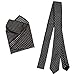 Bundle Monster Mens Fashion Necktie Cufflinks Tie Bar Pocket Square Combo Set