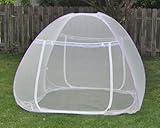 Camping mosquito netting tent, POPUP open insect shield canopy, see through and travel,fit over cots,sleeping bags,small furniture,kiddie pool