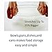 Silicone Stretch Lids,Set Of 6 pcs Multi Size Reusable OUNLIFE Silicone Lids Cover Clear For Containers,Mugs,Mason Jars And Bowls,Great For Keeping Food And Drinks Fresh