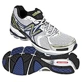 New Balance Men's M1260 Stability Running Shoe,White/Silver/Blue,11 2E US