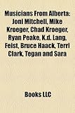 Musicians from Alberta: Joni Mitchell, Mike Kroeger, Chad Kroeger, Ryan Peake, K.D. Lang, Feist, Bruce Haack, Terri Clark, Tegan and Sara-