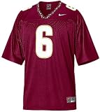 Florida State Seminoles Youth #6 Home College Replica Football Jersey By Nike Team Sports (L=16-18)