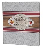 C.R. Gibson QP12-14119 Farm Stand Pocket Page Recipe Book, Multicolor