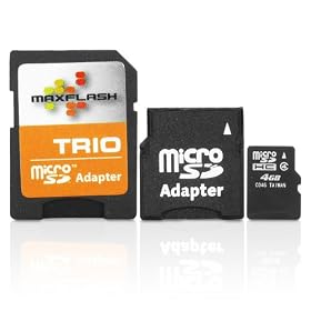 Blazing 4GB MicroSD Memory Card with MiniSD & StandardSD Adapters for Nintendo DS Lite ***Includes Accessory Bag***