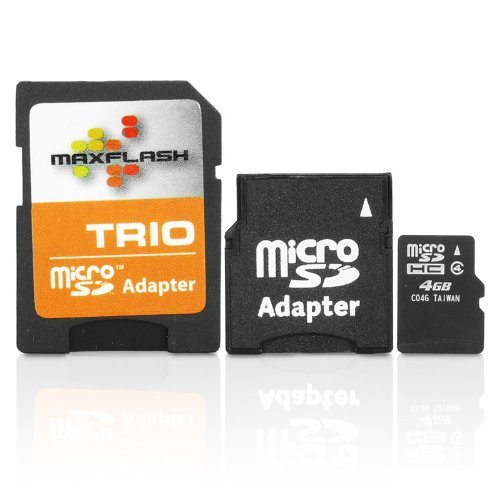 Blazing 4GB MicroSD Memory Card with MiniSD & StandardSD Adapters for Nintendo DSi ***Includes Accessory Bag***