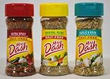 Mrs. Dash Seasoning Blends Variety Pack - Favorite Blends including Original, Extra Spicy, Garlic and Herb 3 Pack with BONUS Cooking with Mrs. Dash Recipes