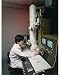 Photographic Print Of Scientist Using Stem Microscope From S