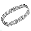 Bracelet With Genuine Clean Diamonds Made of 14K White Gold. Total item weight 18.9g Length 7.25in