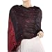 100% Silk Triple Layer Silk String Center Tassels Ends Long Scarf Shawl - Various Colors Available