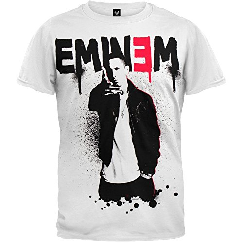 Eminem - Mens Sprayed Up T-Shirt - Large White
