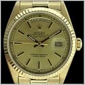 ROLEX GENT'S PRESIDENT DIAMOND DAY DATE, 18K GOLD