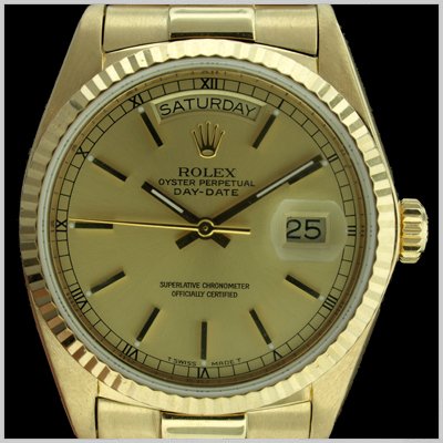 514dODv1S2L ROLEX GENTS PRESIDENT DIAMOND DAY DATE 18K GOLD