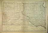 c1902 MAP SOUTH DAKOTA AMERICA WASHINGTON NORTHRUP