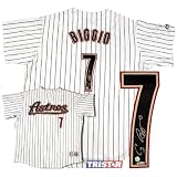 Craig Biggio Autograped Houston Astros Replica Pinstripe Jersey