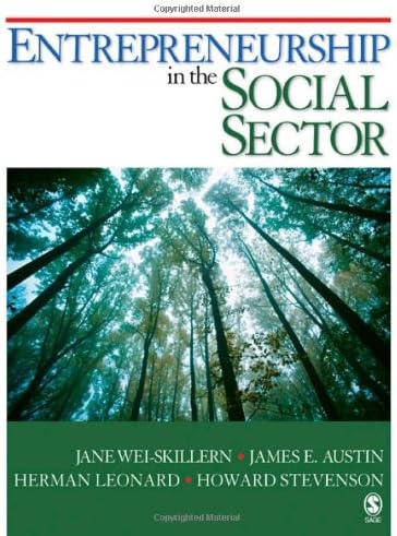Entrepreneurship in the Social Sector