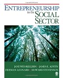 Entrepreneurship in the Social Sector