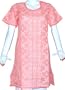 Womens Blouse Cotton Short Sleeve Top Shirt Chikan Embroidery Size M (ctop325)