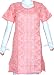 Womens Blouse Cotton Short Sleeve Top Shirt Chikan Embroidery Size M (ctop325)