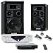 Karaoke Anlage PA Boxen Receiver DVD-Player DJ-232